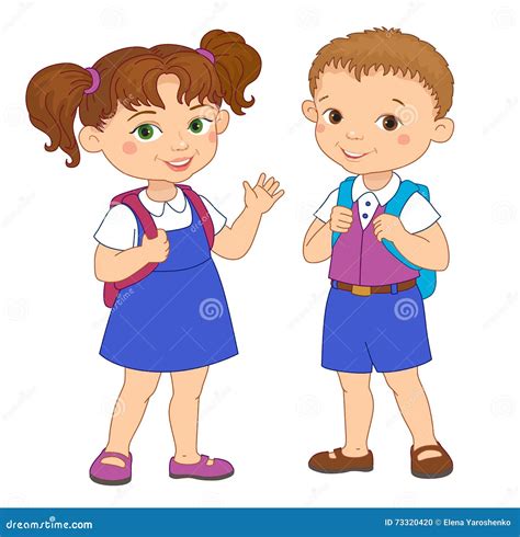 Pupil Girl School Children Student In Different Poses And Actions Teen