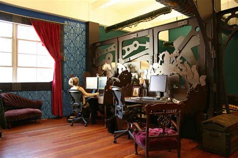 Steampunk Themed Office Space For Three Rings Design Office