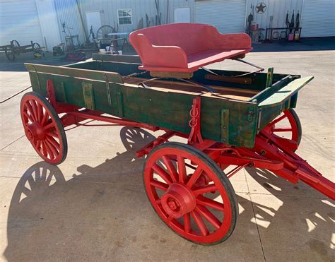 Sold 309 Horse Drawn Corn Harvest Display Wagon Doyles Wagons