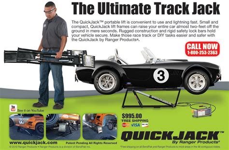 Quickjack Ranger Quick Jack Race Car Pit Lift Motorsports Race
