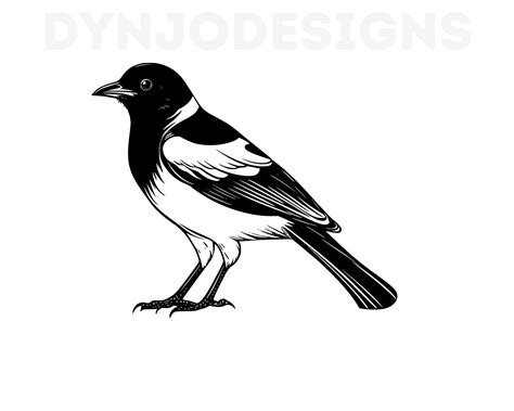 Magpie Svg Magpie Clipart Magpie Png Magpie Head Magpie Etsy Uk