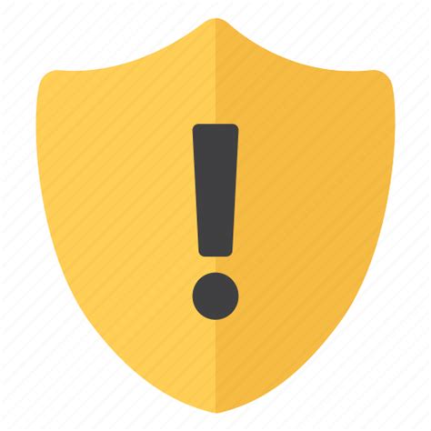 Security Shield Warning Yellow Icon