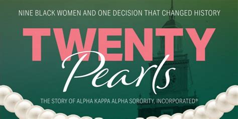 Twenty Pearls Documentary Premieres March 26