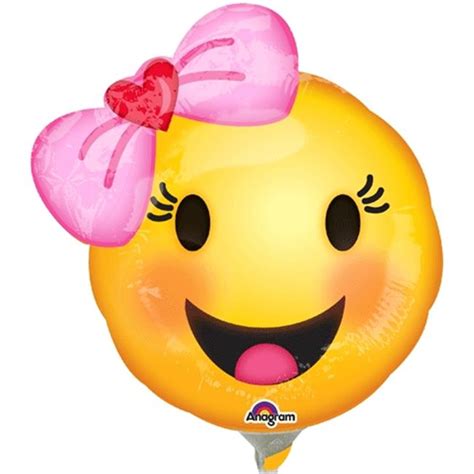 Loftus International A3 3652 Happy Emoji With Bow Mini Shape Party