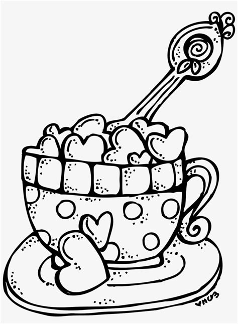 Melonheadzufeff Illustrating Tea Cups Clip Art Black And White Png