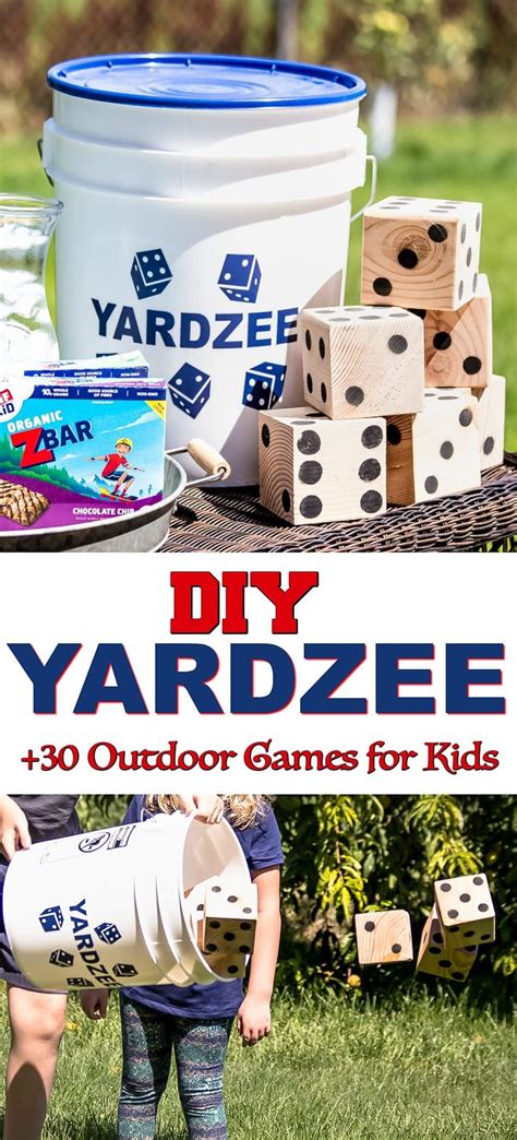 Classic Outdoor Games For Kids Diy Yardzee Tutorial