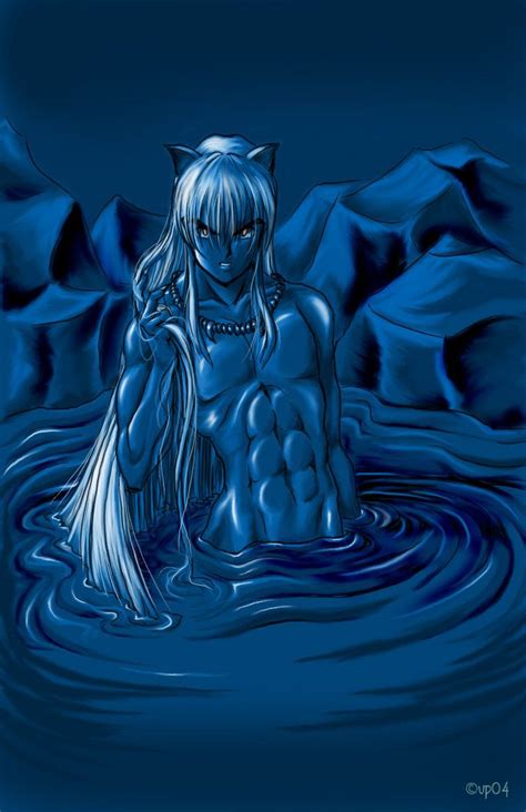 Inu Yasha Bathing By Valkyriechan On Deviantart Inuyasha Cute Anime