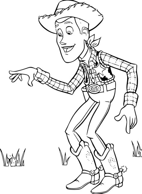 Coloriage Woody Toy Story à imprimer in Toy story coloring pages Disney coloring pages