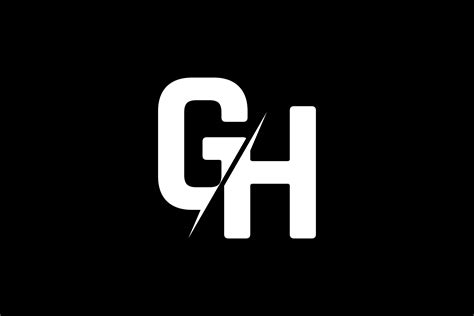 Monogram GH Logo Design Graphic By Greenlines Studios Creative Fabrica
