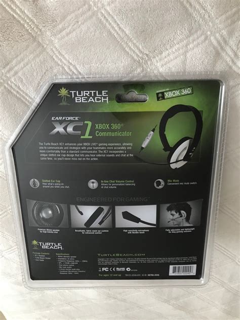 Turtle Beach Ear Force XC1 Over Ear Headset XBOX 360 InstaTech