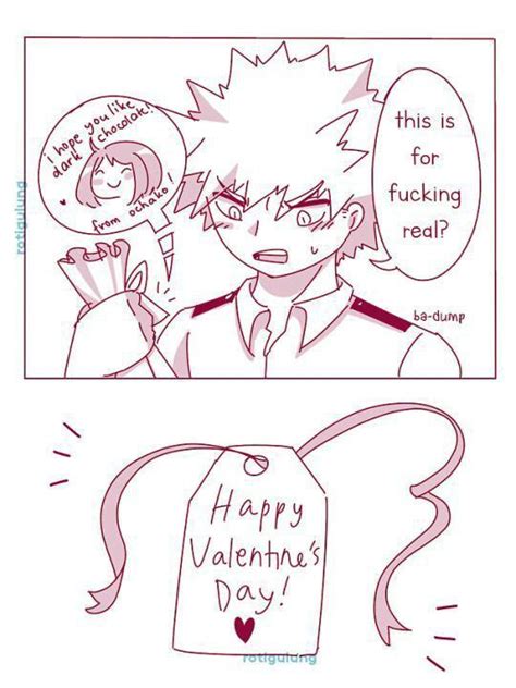 Bnha Komik Art Kacchako Valentine Day Wattpad