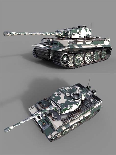 Tiger 1 Tank Ww2 German Army 3d Model Heroturko Graphic Resources