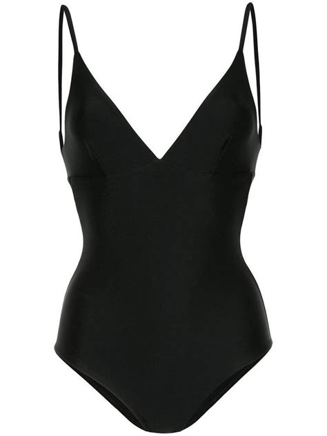 Our Favorite Plunge One Piece Swimsuits Who What Wear Uk