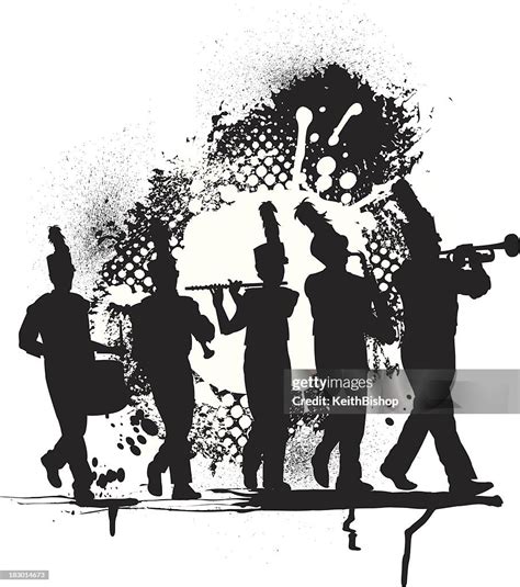 Marching Band Grunge Graphic High Res Vector Graphic Getty Images