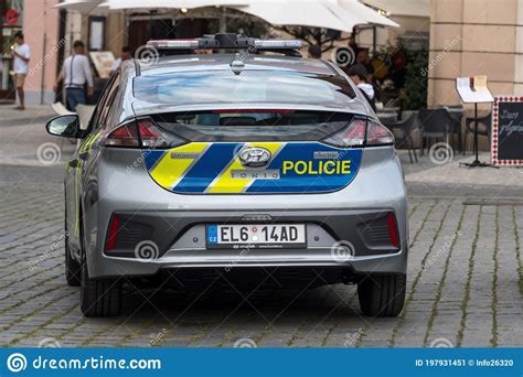 Czech Police Car In Prague Editorial Photo Image Of Justice 197931451