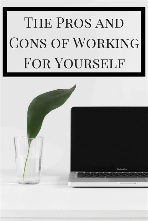 The Pros And Cons Of Working For Yourself Erins Inside Job