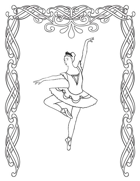 Ballerina Printable Coloring Pages