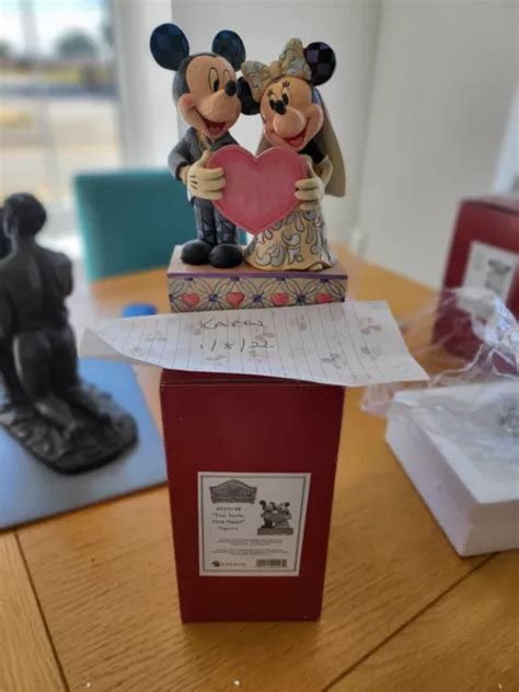 Disney Traditions Mickey And Minnie Mouse Two Souls One Heart Wedding Figurine Picclick Uk