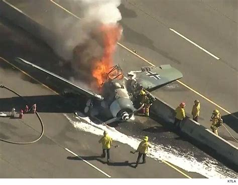 Wwii Nazi Plane Crashes In Flames On Highway 101 In The Valley