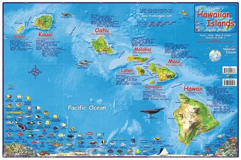 Hawaiian Islands Map Hawaiian Islands Maui Map