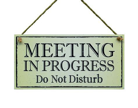 Buy Meijiafei Meeting In Progress Please Do Not Disturb Hanging Door