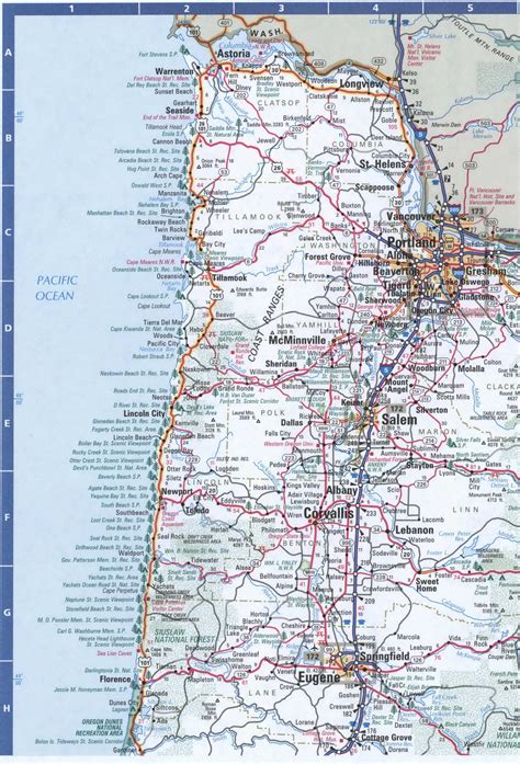 Map Of Southern Oregon Coast Towns Map Of Counties Ar - vrogue.co