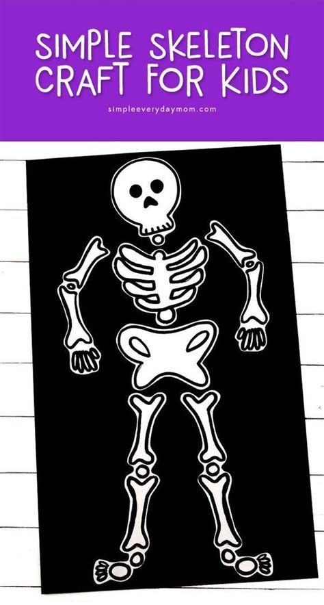 Make This Easy Skeleton Halloween Craft For Kids This Fall Skeleton