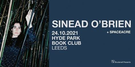 Sinead Obrien Live In Leeds Hyde Park Book Club Leeds En October