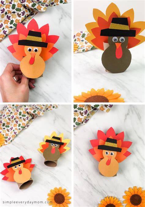 Toilet Paper Roll Turkey Craft For Kids Free Template Easy