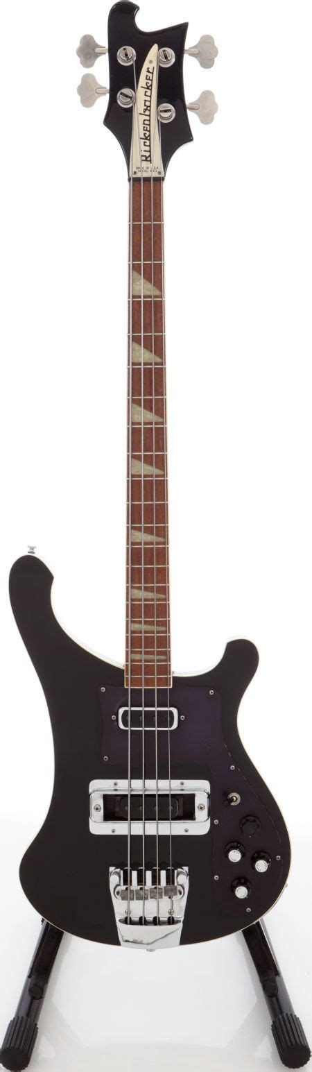 1978 Rickenbacker 4001 Black Electric Bass Guitar Serial Rj Lot