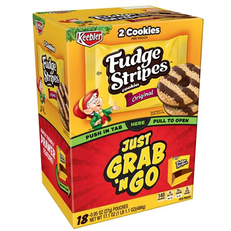 Keebler Fudge Stripe Original Cookies 171 Oz 18 Ct