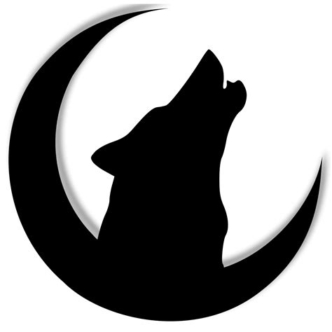Wolf Howling With Moon Png Svg Clip Art For Web Download Clip Art