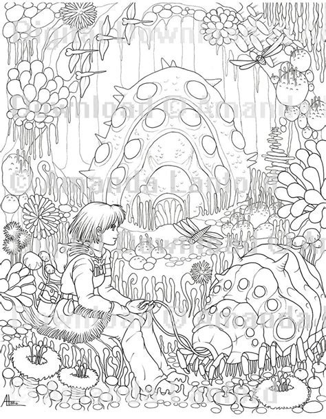 Studio Ghibli Coloring Book DIGITAL DOWNLOAD Six Sheet | Etsy