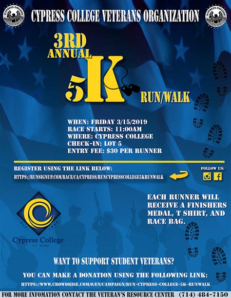 3rd Annual 5k Runwalk Cypress College