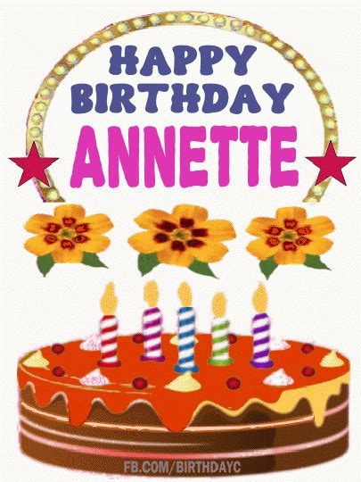 Happy Birthday Annette Images Birthday Greeting Birthdaykim