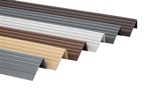 262 (aluminium) treppenkantenprofil aus aluminium mit vorderer blende 7mm. Grau PVC Treppenkantenprofil Winkelprofil Treppenkante ...