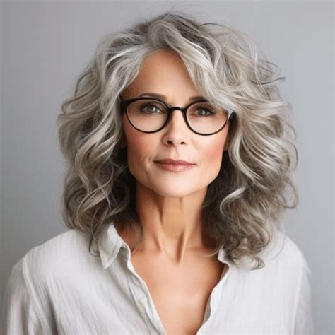 Grey Curly Hair Curly Hair Styles Grey Blonde Hair Older Women Grey