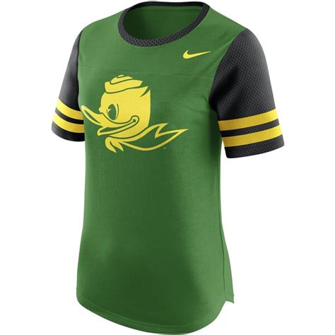 Womens Nike Green Oregon Ducks Gear Up Modern Fan T Shirt Official