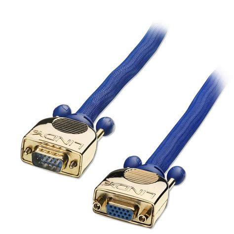 10m Gold Vga Extension Cable From Lindy Uk