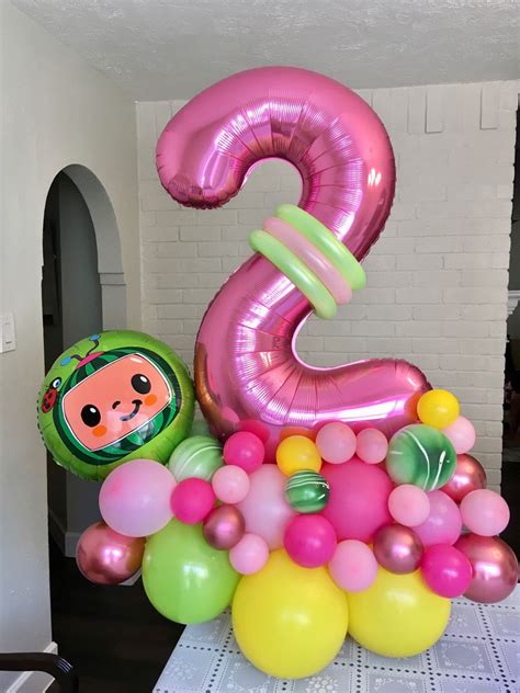 Cocomelon Birthday Party Diy Balloon Garland Kit Garland Length 5 Feet