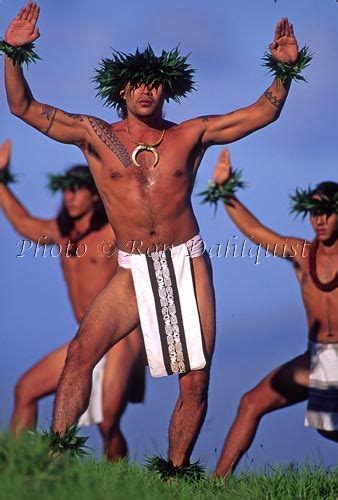 Male Hula Kahiko Dancers Maui Hawaii Hawaiian Dancers Polynesian