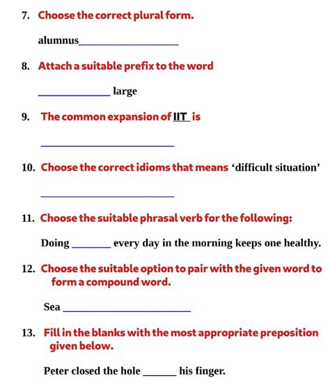 Write a paragraph about each difference/similarity (depending on what the question is asking you to do). English Question Paper One Marks -Set 5 worksheet