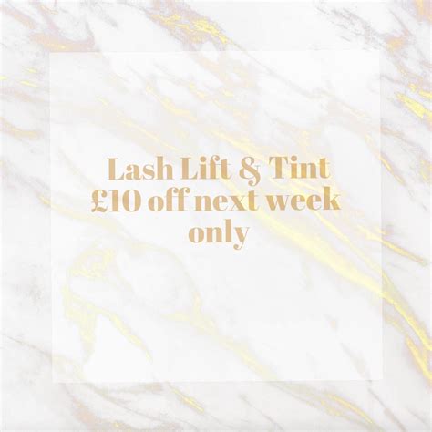 You will pay only £30 for lash lift and tint next week ! Do not forget