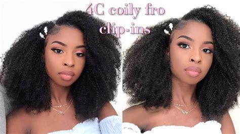 Outre Big Beautiful Hair 4c Coily Fro Clip Ins 10in Install Youtube