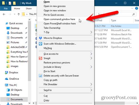 How To Add Command Prompt Option To Explorer Context Menu And Other