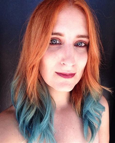 Copper Teal Ombre Hair Red Teal Hair Teal Ombre Hair Teal Hair Color