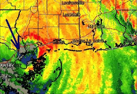 Radar Image Of Hurricane Katrina At Approximately 1500 Utc 10 Am