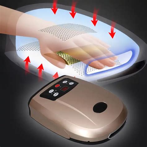 Electric Acupressure Hand Palm Massager With Air Pressure And Heat Compression For Fingers