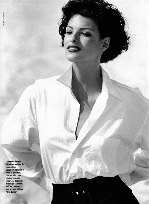 Linda Evangelista By Peter Lindbergh For Vogue Paris May 1992