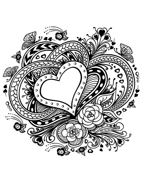 20 Free Printable Valentines Adult Coloring Pages Love Coloring Pages